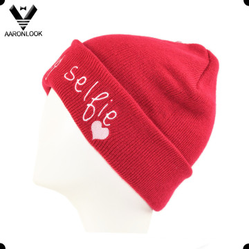 Dame Acryl Nette Buchstabe Stickerei Beanie